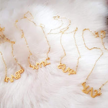 Load image into Gallery viewer, Custom Necklaces Personalized 18k Plate Gold