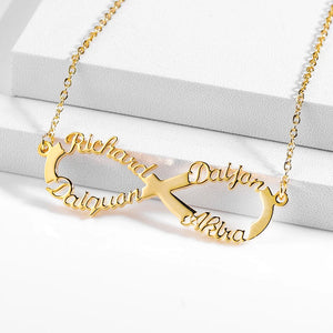 Infinity custom 18K gold plated Necklace