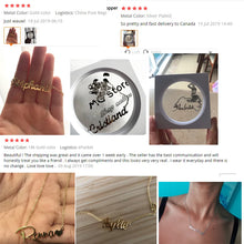 Load image into Gallery viewer, Custom Necklaces Personalized 18k Plate Gold