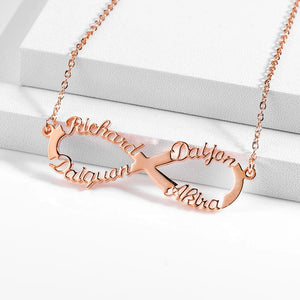 Infinity custom 18K gold plated Necklace