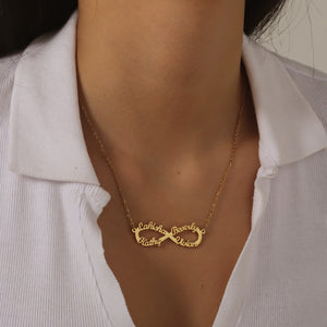 Infinity custom 18K gold plated Necklace