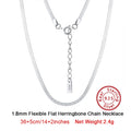 Flat Chain Herringbone Chain Necklace