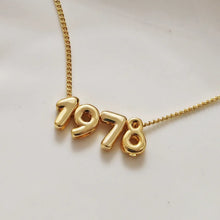 Load image into Gallery viewer, 3D Bubble custom number Necklace