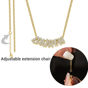 3D Bubble Letter Necklace custom