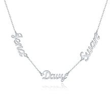 Load image into Gallery viewer, Customized Three Names Necklace gold Stainless Steel